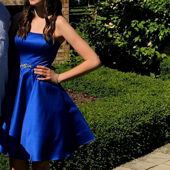 royal blue grad/prom dress - Picture 2 of 11